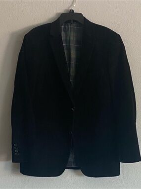 U.S. Polo Assn. Men's Black Velvet Sport Coat
